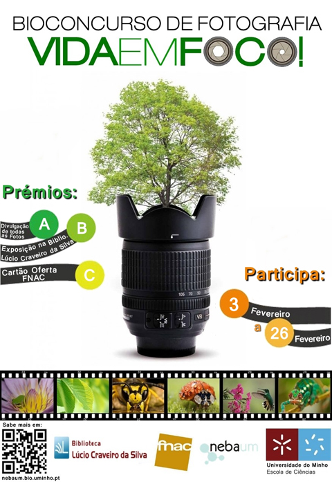 Cartaz do Bioconcurso Fotografia NEBAUM