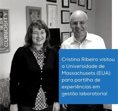 Cristina Ribeiro e o reitor Melikechi