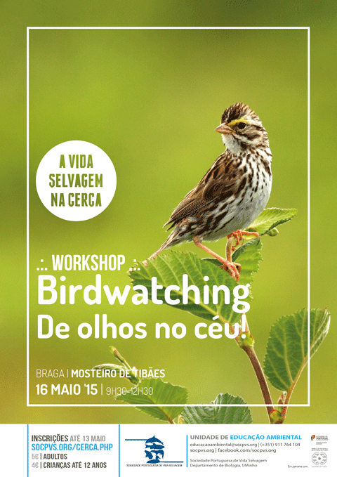 Cartaz do Workshop Avifauna