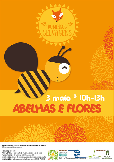 Cartaz da Oficina Abelhas e Flores